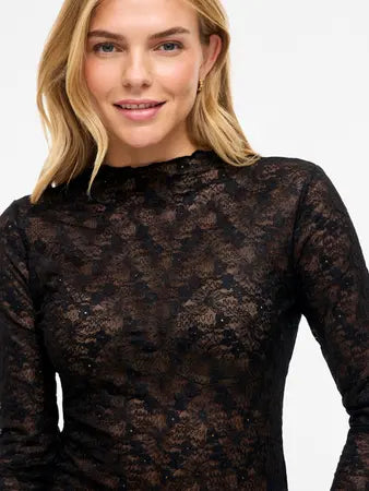 Camisola renda preto Vifay