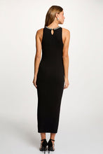 Carregar imagem no visualizador da galeria, Vestido de malha preto com brilhantes Morgan
