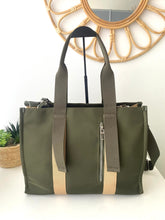 Carregar imagem no visualizador da galeria, Shopper kaki/camel Don Algodon
