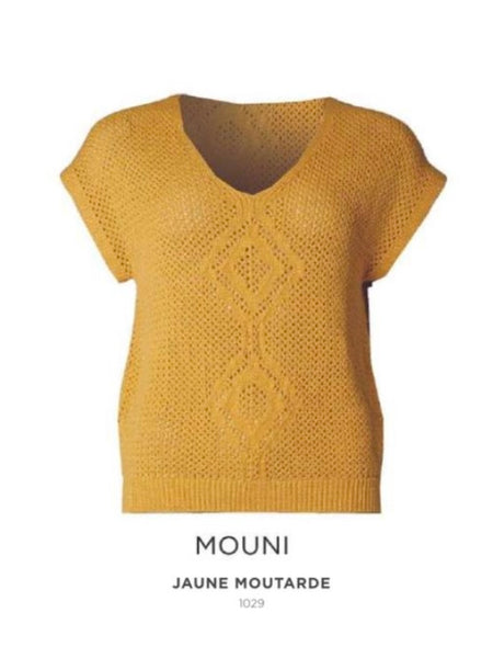 Camisola de malha mostarda morgan