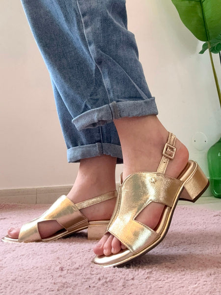 Sandália Dalila gold Cubanas