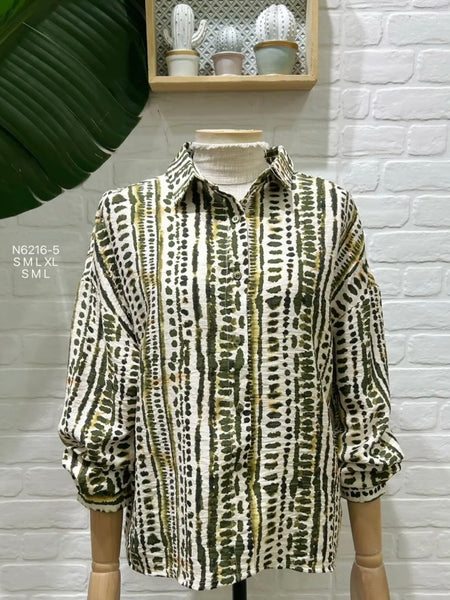 Camisa estampa verde