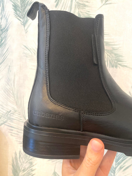 Botas Cubanas Vanity preto elástico