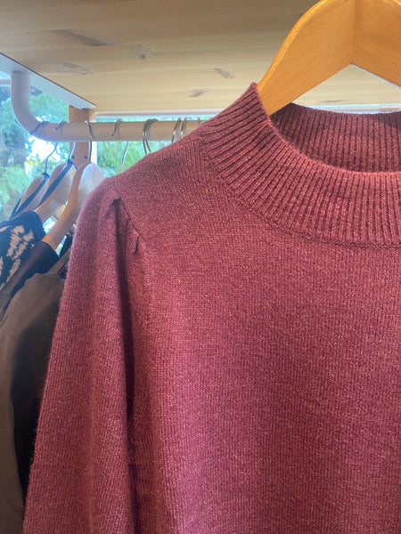 Camisola Viril turtle bordeaux Vila