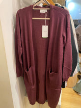 Carregar imagem no visualizador da galeria, Casaco Viril long Bordeaux
