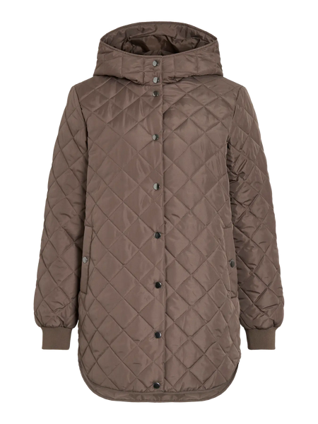 Parka acolchoada capuz toupe Vila
