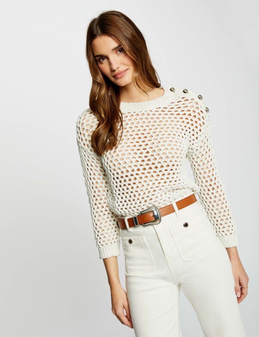 Camisola malha aberta MORGAN