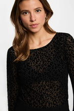 Carregar imagem no visualizador da galeria, Camisola MORGAN leopardo preto

