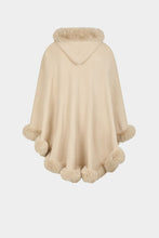 Carregar imagem no visualizador da galeria, Poncho de malha com pêlo Morgan
