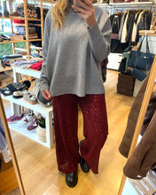 Carregar imagem no visualizador da galeria, Camisola oversize malha cinza
