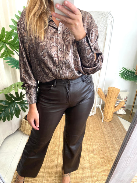 Camisa túnica padrão cobra Morgan