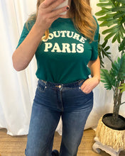 Carregar imagem no visualizador da galeria, T-shirt Morgan verde Paris
