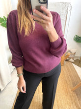 Carregar imagem no visualizador da galeria, Camisola Viril turtle bordeaux Vila
