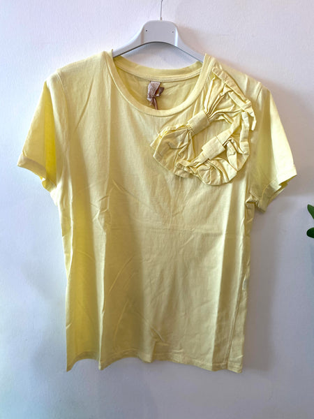 T-shirt laços amarelo
