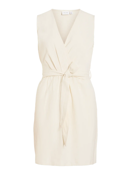 Vestido Vila linho cru