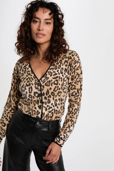 Casaco de malha leopardo Morgan