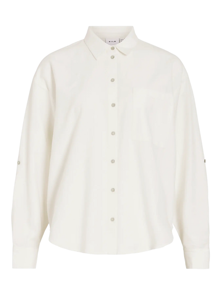 Camisa Vila branco linho