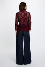 Carregar imagem no visualizador da galeria, Blusa Morgan renda Bordeaux
