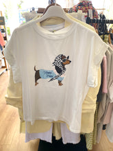 Carregar imagem no visualizador da galeria, T-shirt de algodão salsicha branco
