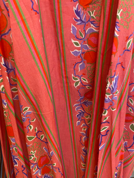 Vestido halter padrão flores vintage