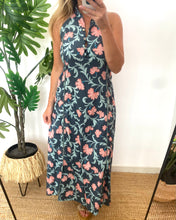 Carregar imagem no visualizador da galeria, Vestido estampa floral azul e rosa

