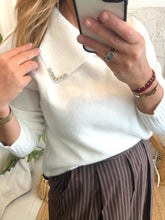 Carregar imagem no visualizador da galeria, Camisola de malha com colarinhos Morgan
