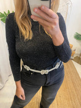 Carregar imagem no visualizador da galeria, Camisola cinza brilhos Morgan
