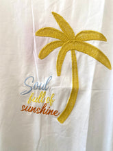 Carregar imagem no visualizador da galeria, T-shirt branca bordado palmeira
