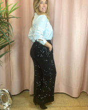 Carregar imagem no visualizador da galeria, Calças de veludo com lantejoulas
