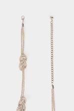 Carregar imagem no visualizador da galeria, Cinto com nós e brilhantes prata MORGAN
