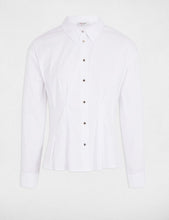 Carregar imagem no visualizador da galeria, Camisa Morgan branco com pregas
