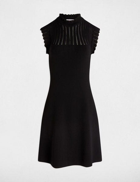 Vestido de malha preto Morgan