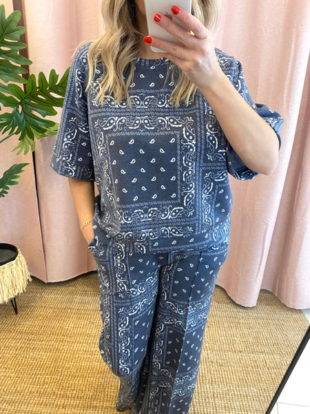 Camisola cornucópias azul marinho