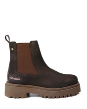 Carregar imagem no visualizador da galeria, Botim elástico camurça castanho Cubanas
