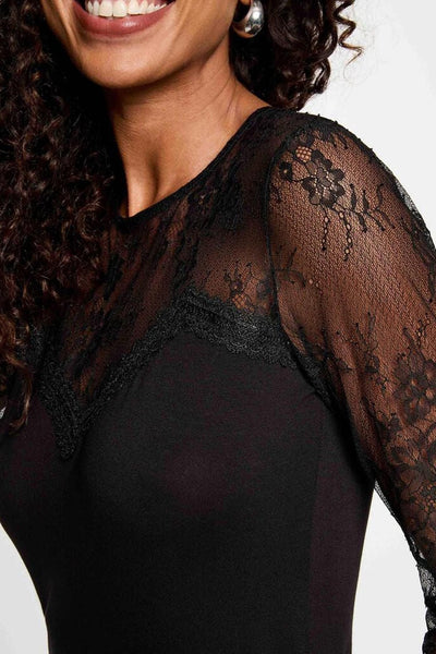 Camisola Morgan renda preta