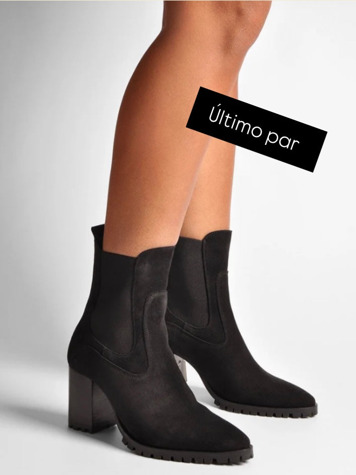 Botim camurça preto Ruika