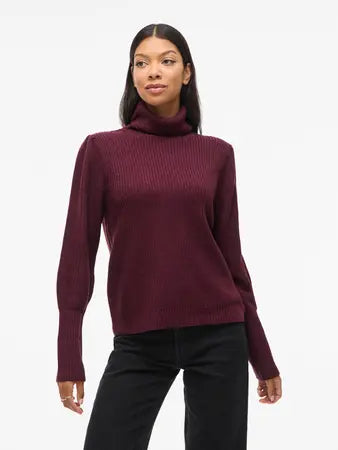 Camisola gola alta Vilou Bordeaux