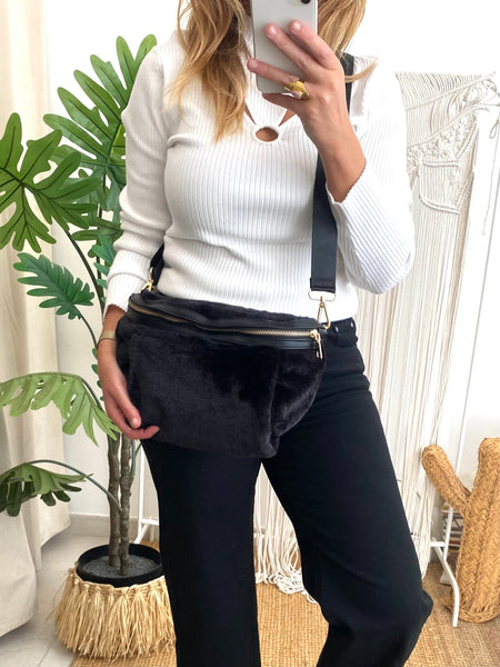 Bolsa de traçar pêlo preto Morgan