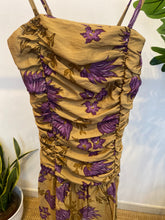 Carregar imagem no visualizador da galeria, Vestido Salamanca estampa flores mostarda
