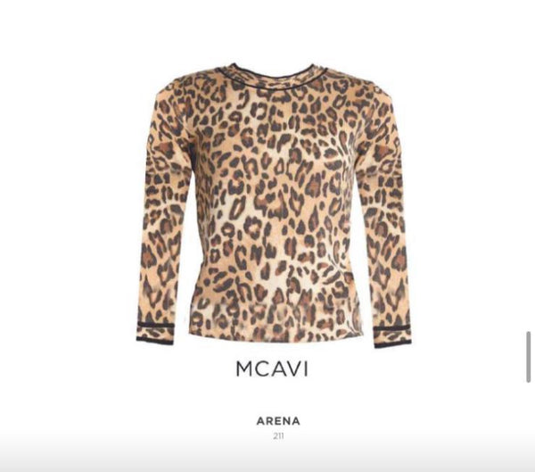Camisola de malha leopardo Morgan