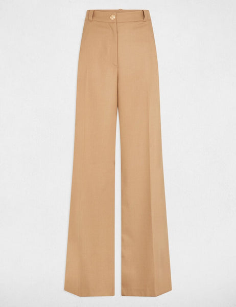 Calças clássicas camel Morgan