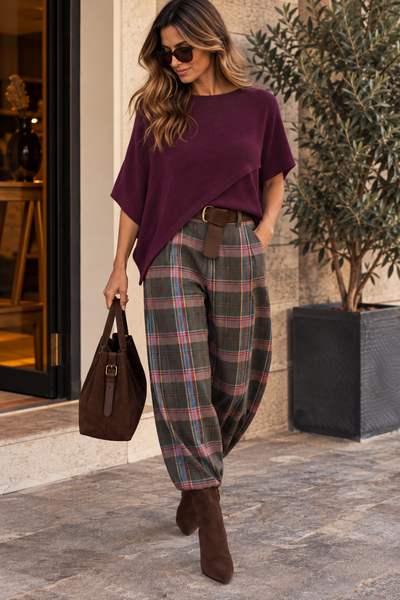 Camisola/capa de malha Bordeaux