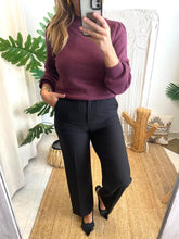 Carregar imagem no visualizador da galeria, Camisola Viril turtle bordeaux Vila
