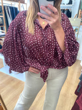 Carregar imagem no visualizador da galeria, Camisa bolinhas Bordeaux Smf
