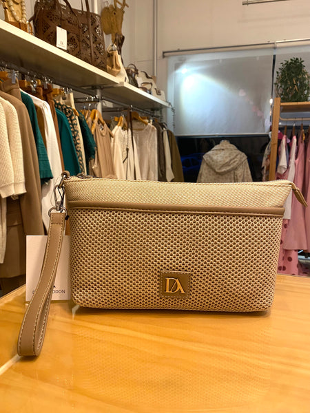 Carteira de mão beje Don Algodon