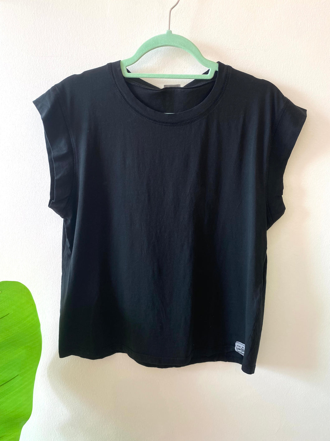 T-shirt algodão preto