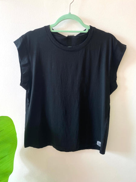 T-shirt algodão preto