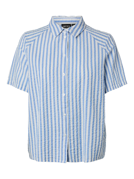 Camisa riscas azul Pieces