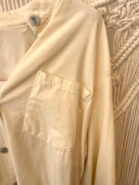 Camisa bombazina pérola