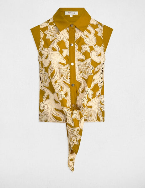 Camisa bordada Morgan